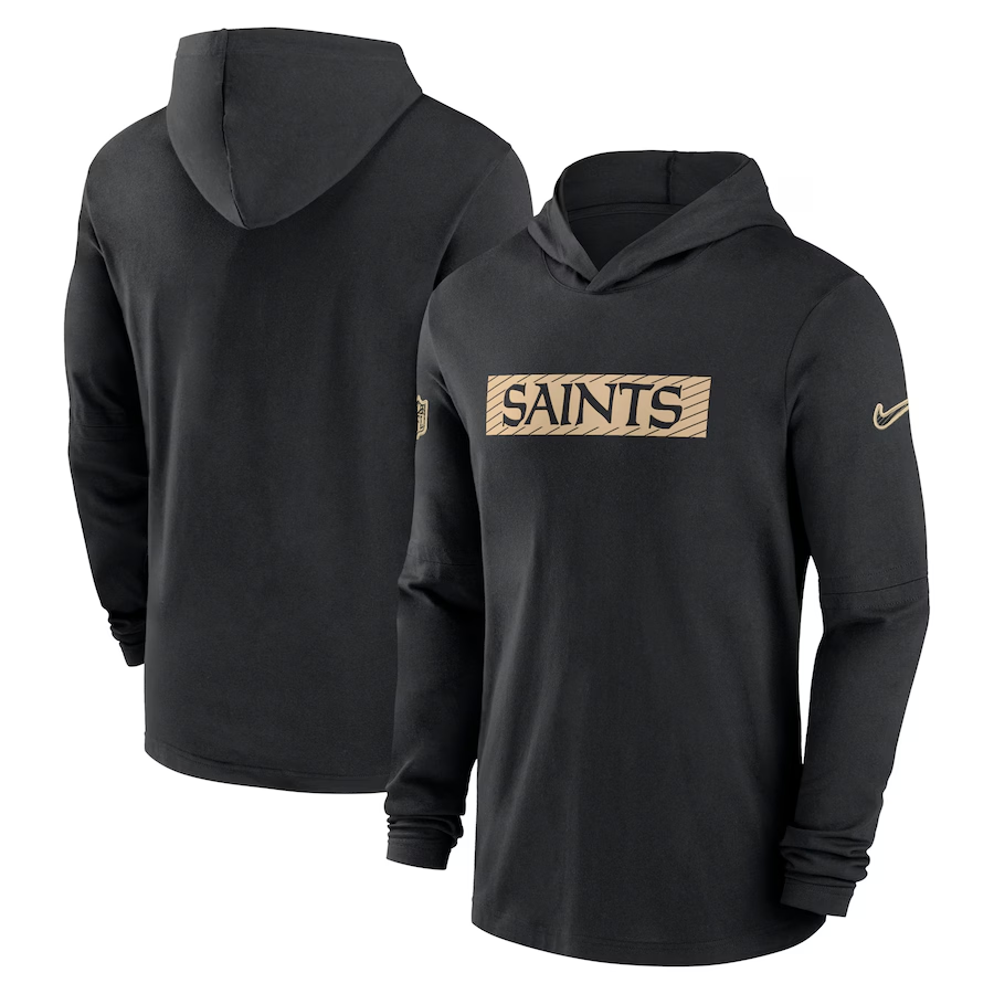 Men New Orleans Saints black 2024 Nike NFL Hoodie->new orleans saints->NFL Jersey